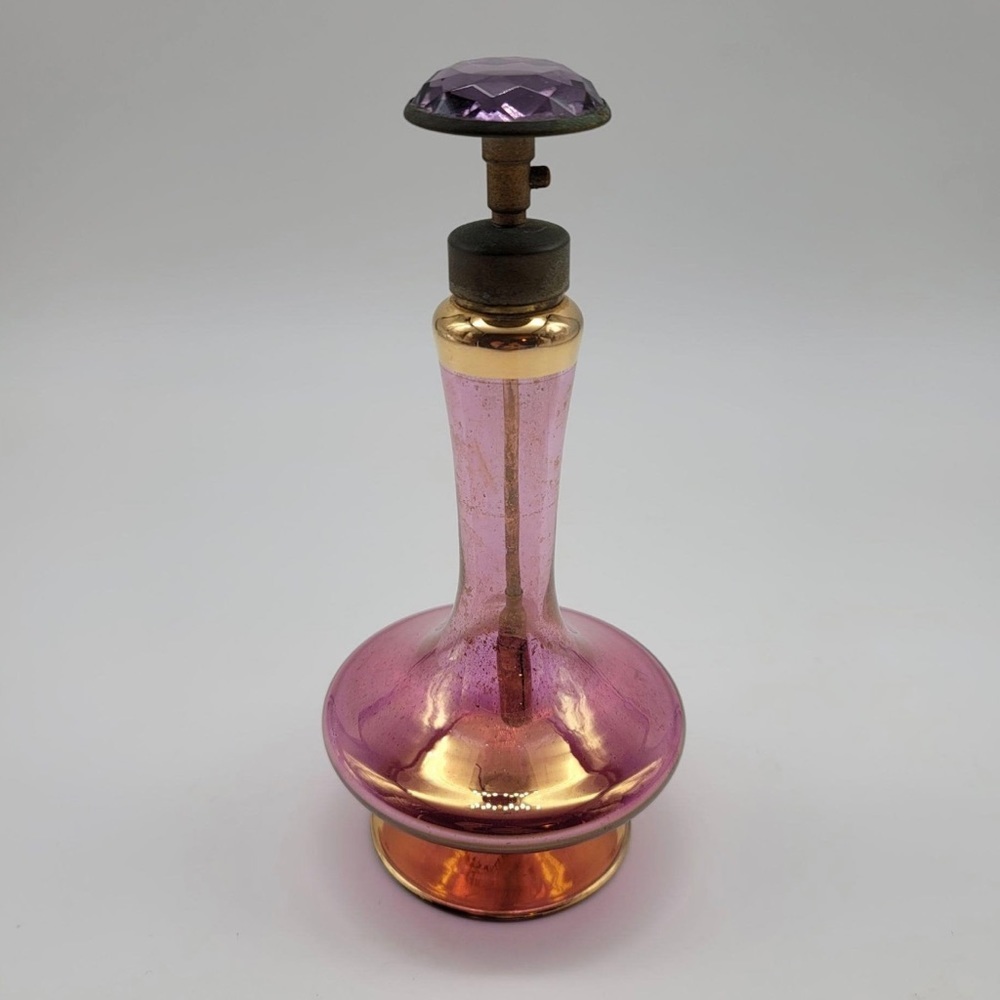 Purple Gold Perfume Bottle West Germany Irving Rice